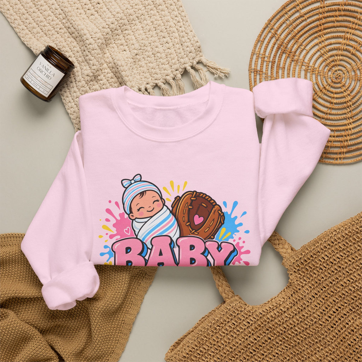 Baby Catcher Labor and Delivery Nurse Crewneck Sweatshirt