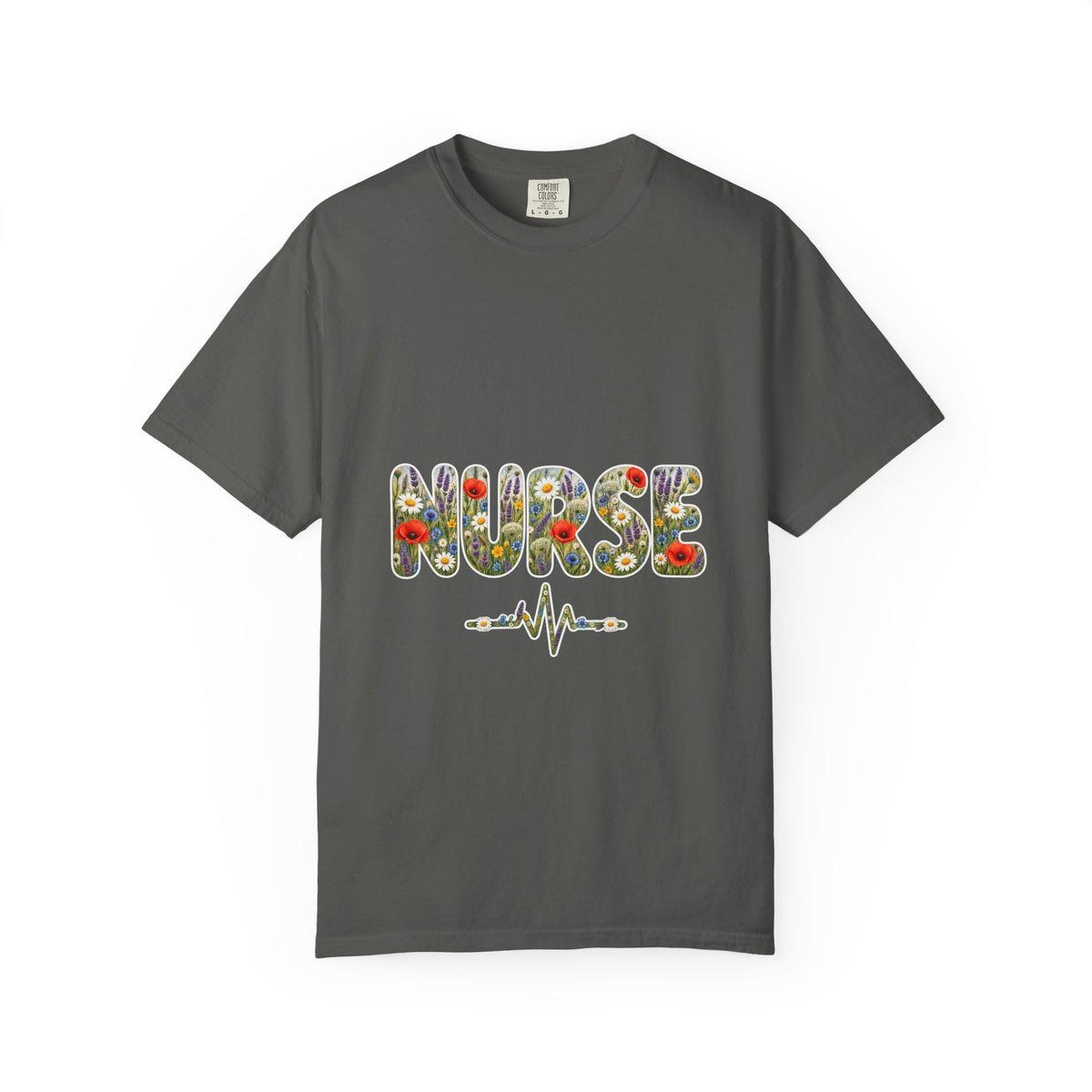Nurse Boho Wildflower Floral Comfort Colors T-Shirt