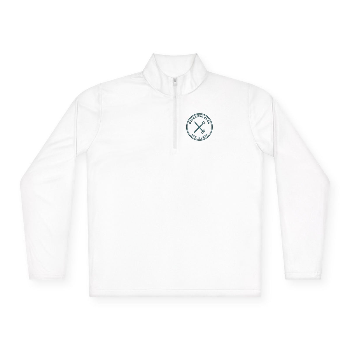 OR Nurse Minimal Vintage Badge Operating Room Quarter-Zip Pullover