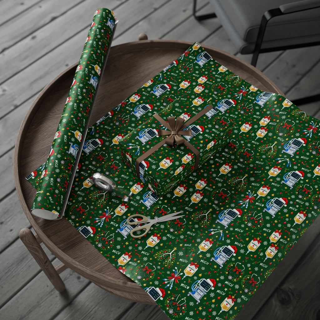 Medical ICU Nurse Christmas Wrapping Paper
