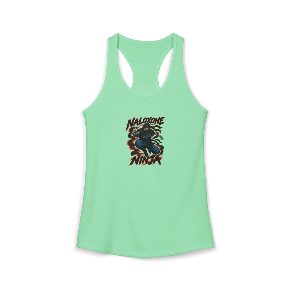 Naloxone Ninja Skeleton ER Nurse Women's Racerback Tank Top