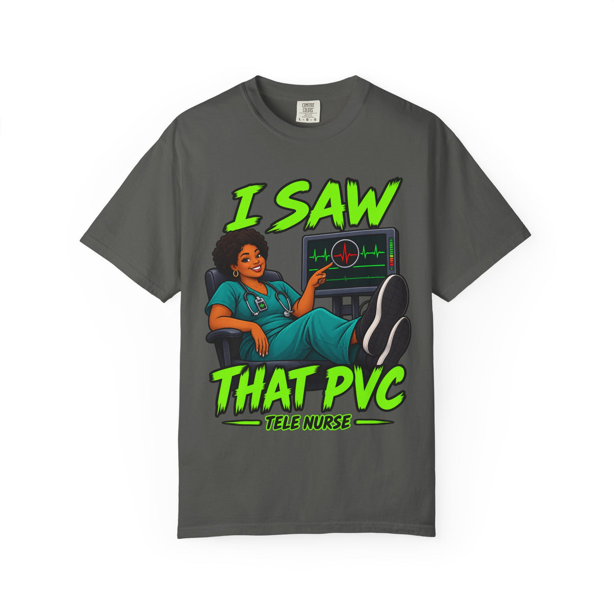I Saw That PVC Tele Women's Nurse Tee