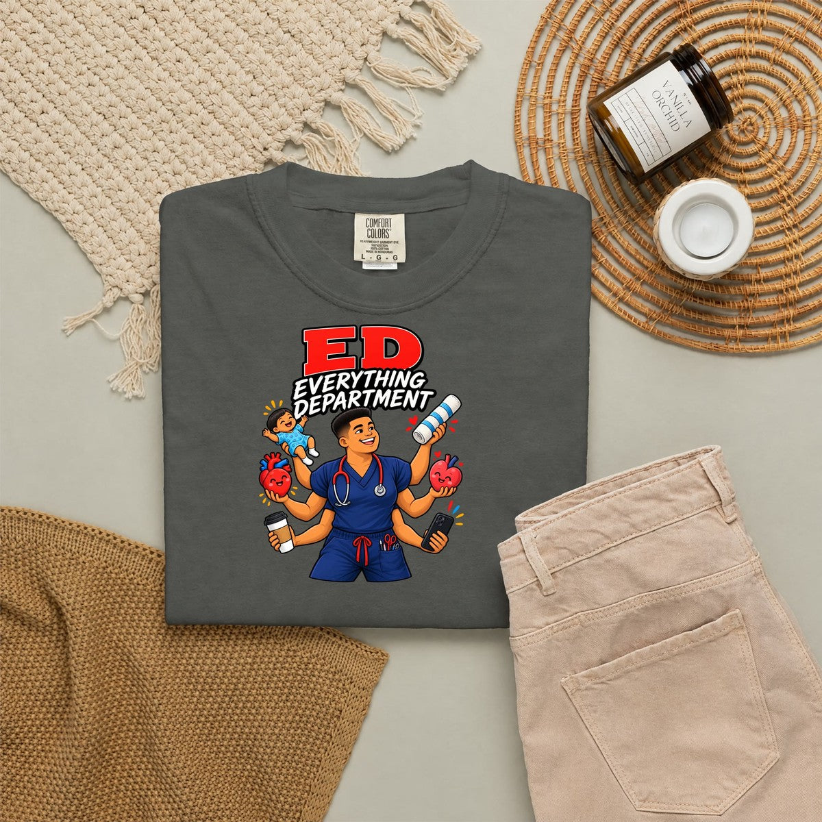 ED Everything Department ER Male Nurse Tee