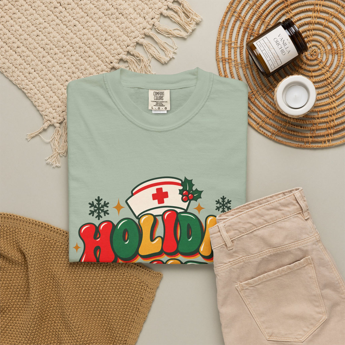 Holiday Shift Nursing Through the Holidays Comfort Colors T-Shirt