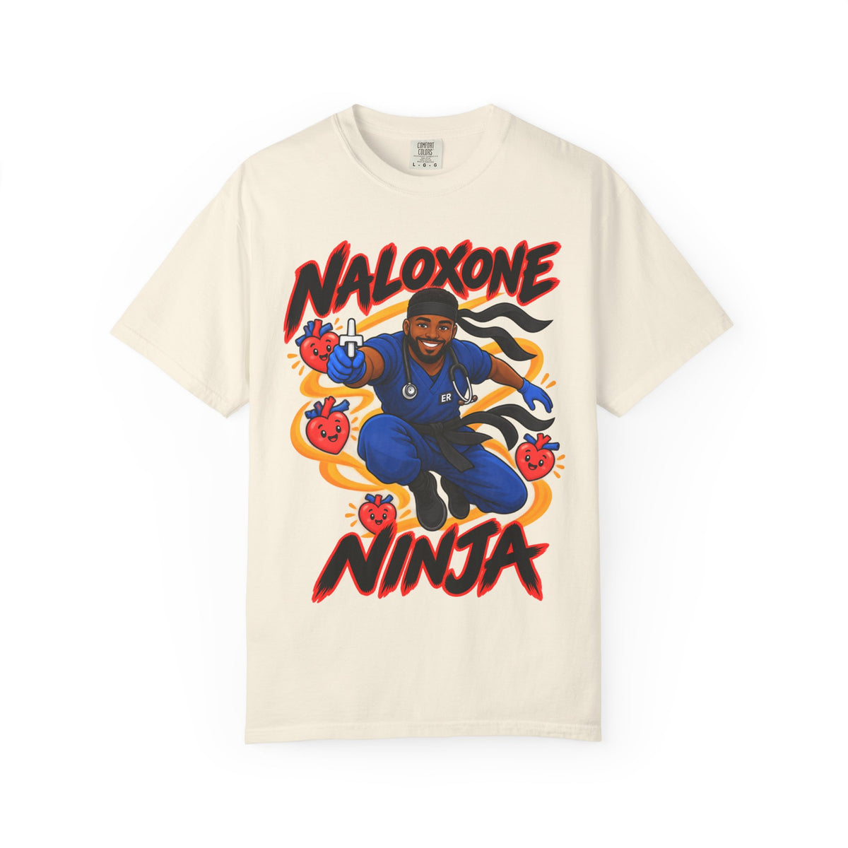 Naloxone Ninja ER Male Nurse Tee