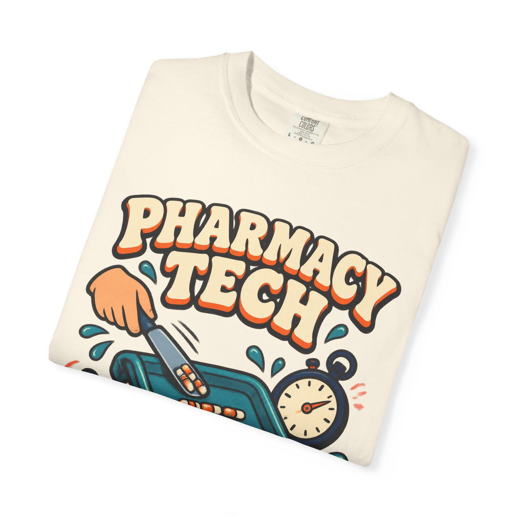 Pharmacy Tech Counting by 5s Is My Cardio Funny Comfort Colors T-Shirt