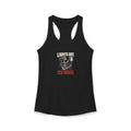 Lights Out Propofol Skeleton ICU Nurse Women's Racerback Tank Top