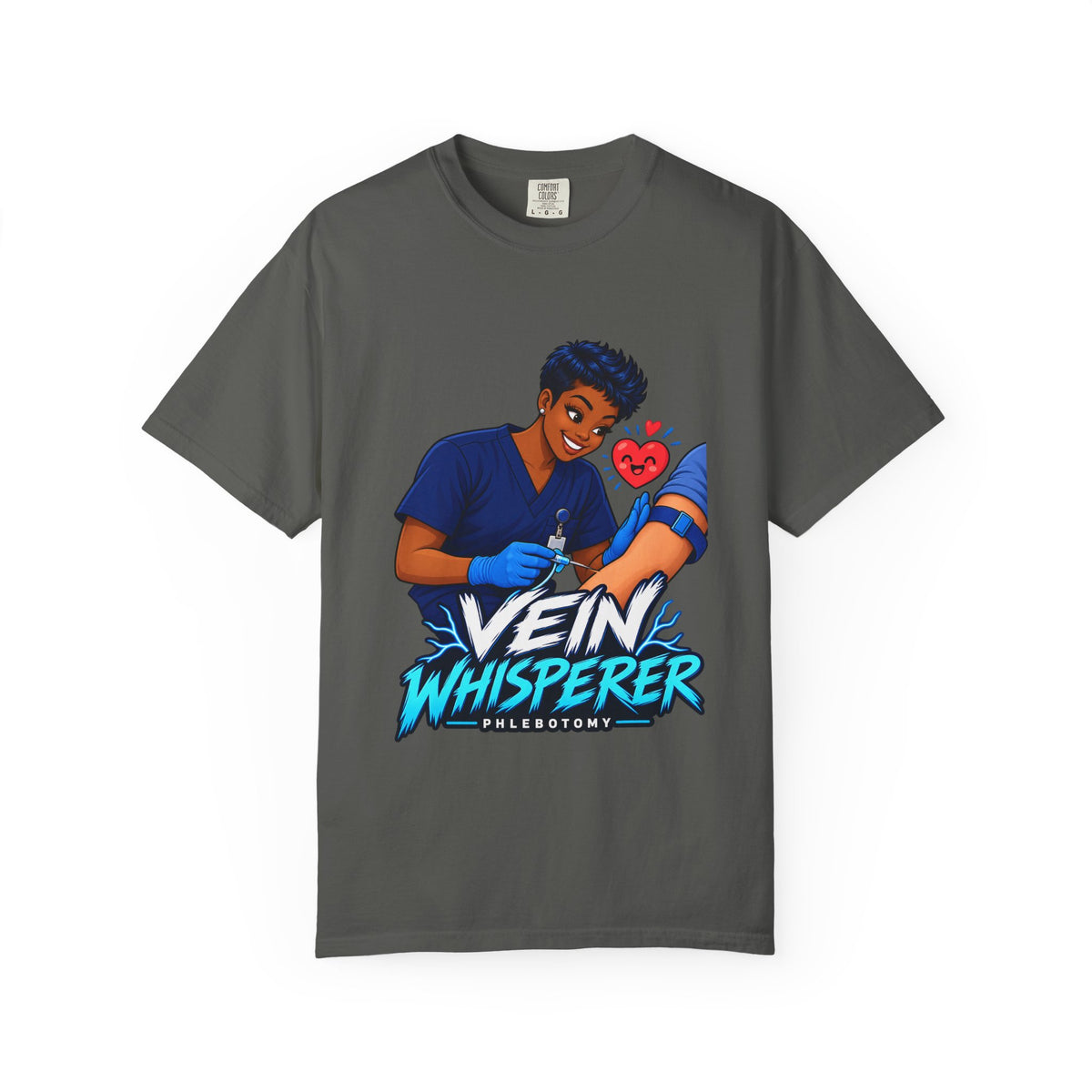Vein Whisperer Male Phlebotomist Comfort Colors T-Shirt