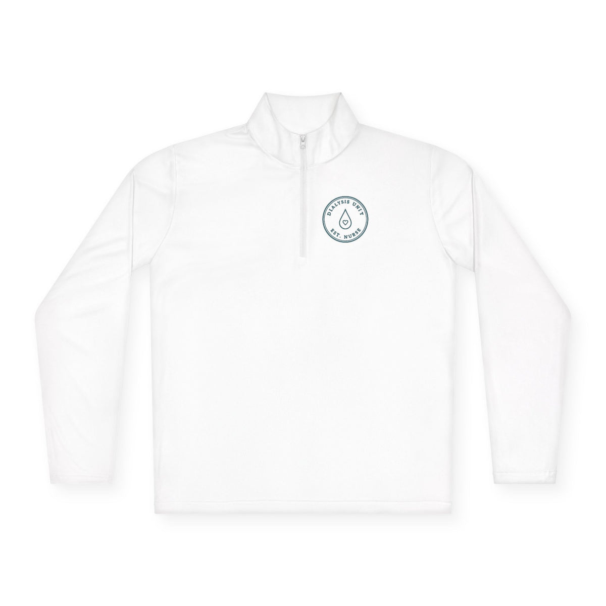 Dialysis Nurse Minimal Vintage Badge Dialysis Unit Quarter-Zip Pullover
