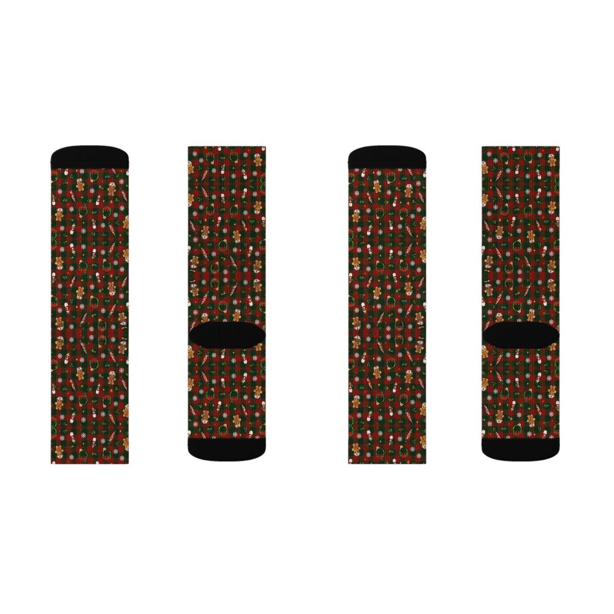 Christmas Plaid Nurse Socks