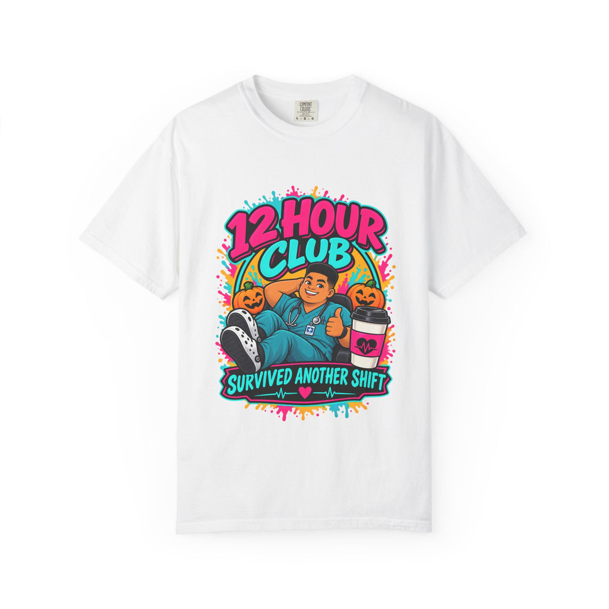 Crew Night Shift Halloween Male Nurse Tee