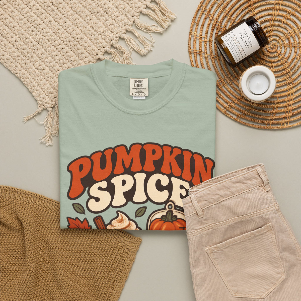 Pumpkin Spice & Propofol Fall Nurse Comfort Colors T-Shirt