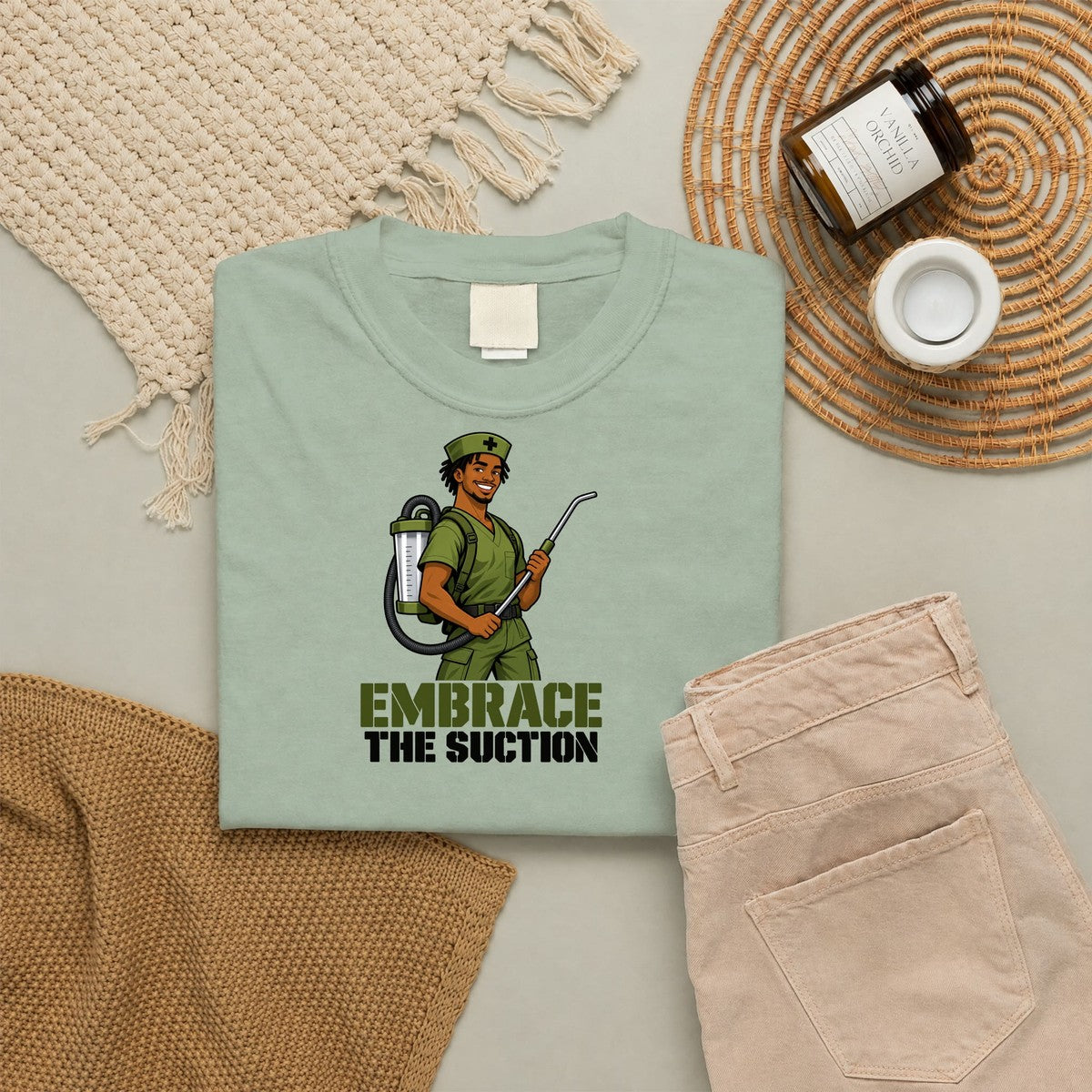Embrace the Suction Male Nurse Tee