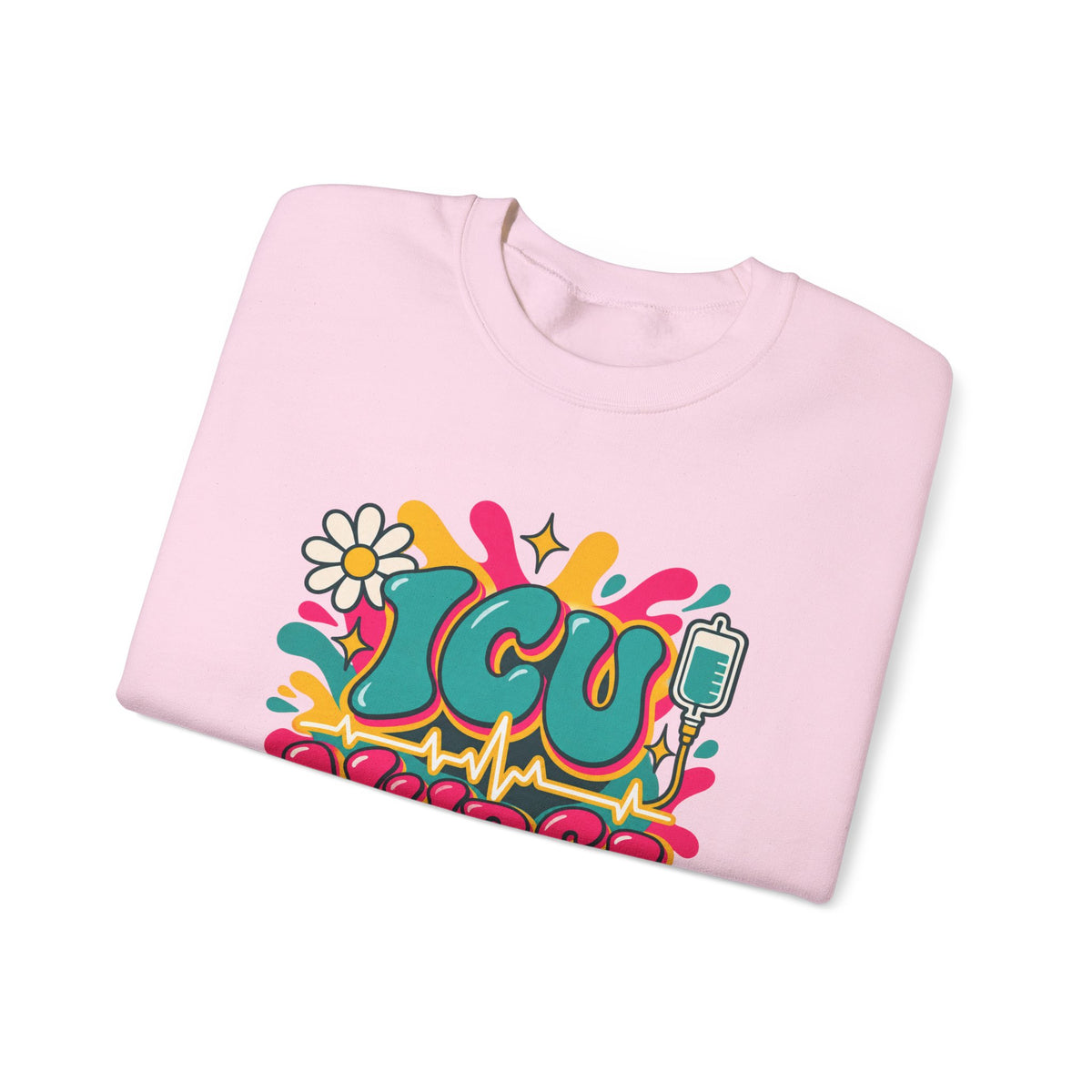 ICU Nurse Critical Care Crewneck Sweatshirt