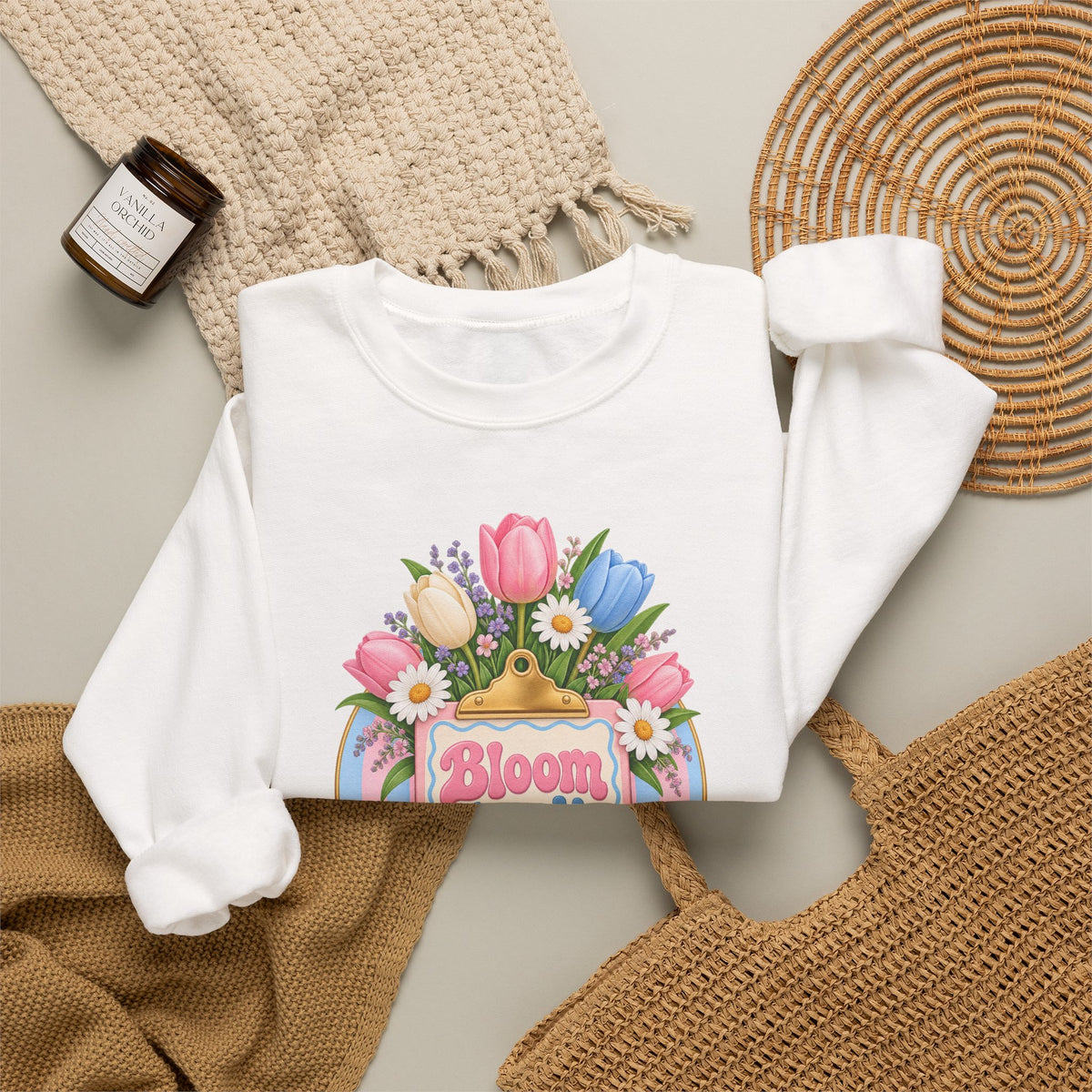 Bloom Where You Chart Nurse Crewneck Sweatshirt