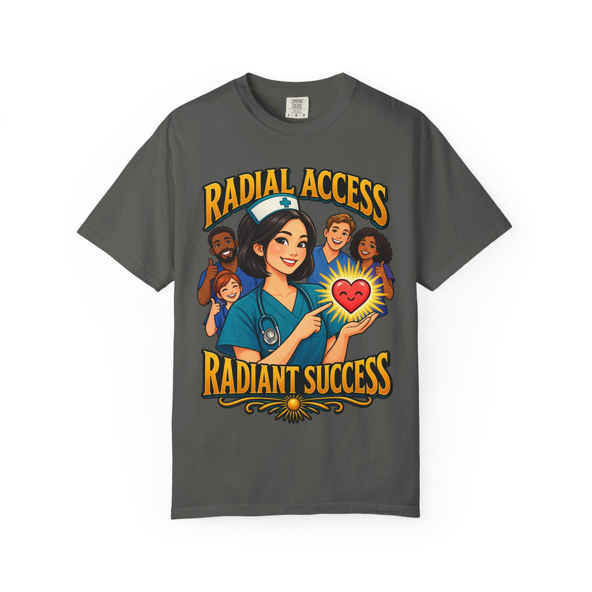 Radial Access Radiant Success Cardiac Nurse Tee (Sleek Bob)