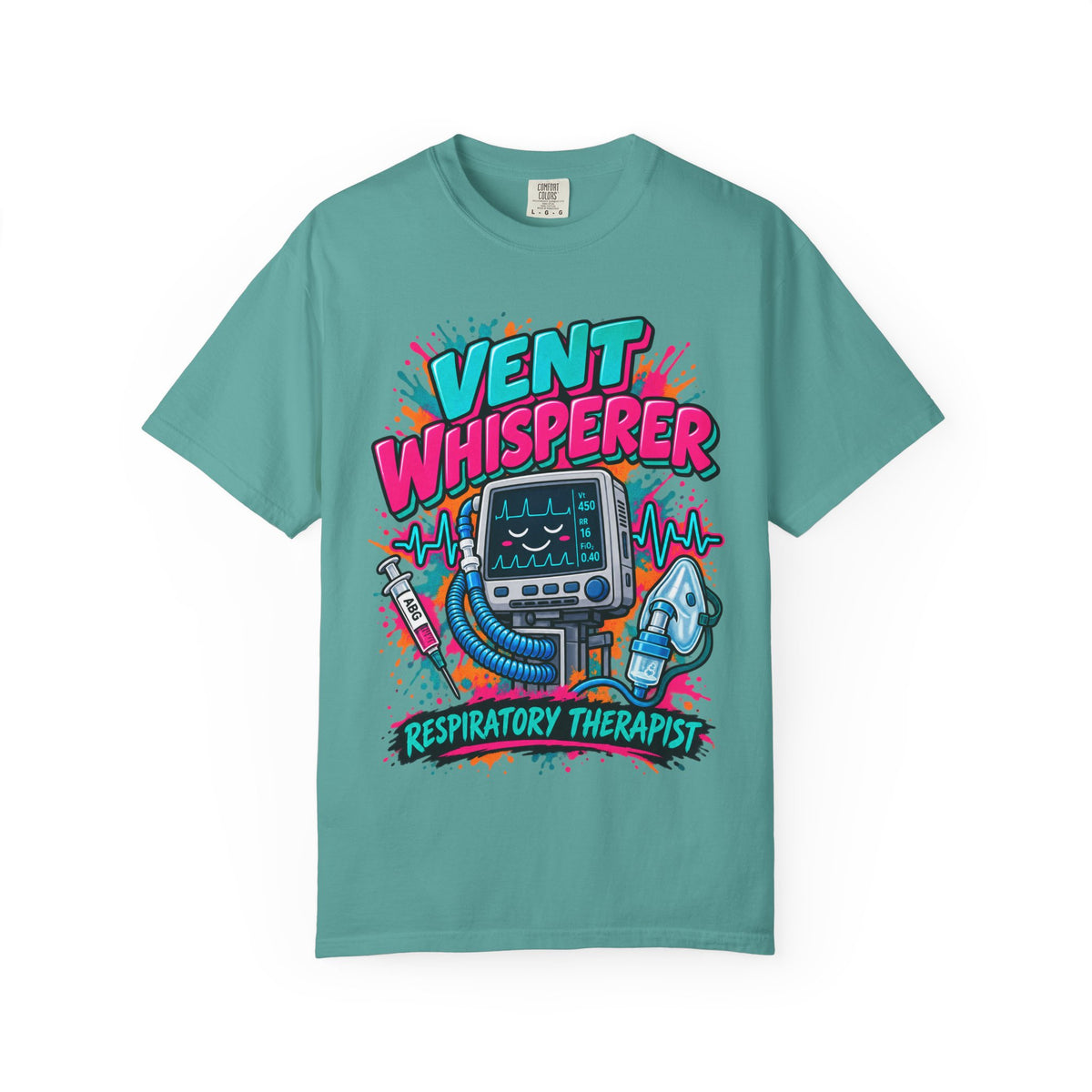 Vent Whisperer Respiratory Therapist Comfort Colors T-Shirt