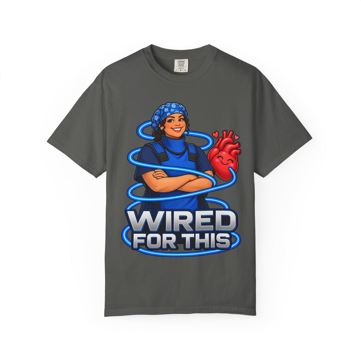 Wired for This Cath Lab Cardiac Women's Nurse Tee