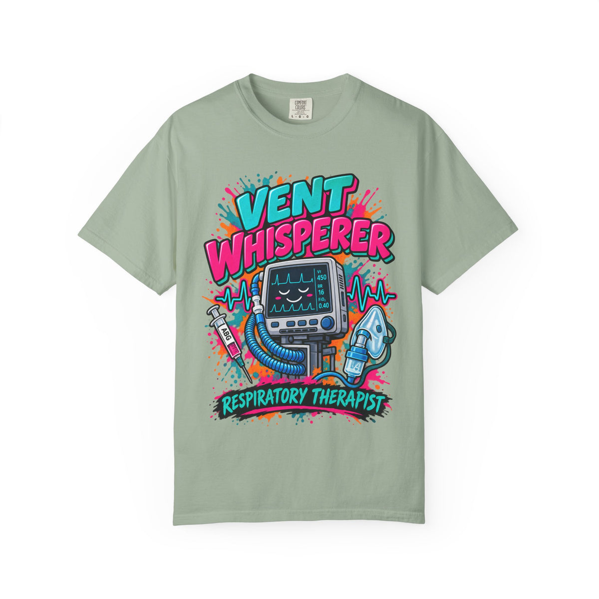 Vent Whisperer Respiratory Therapist Comfort Colors T-Shirt