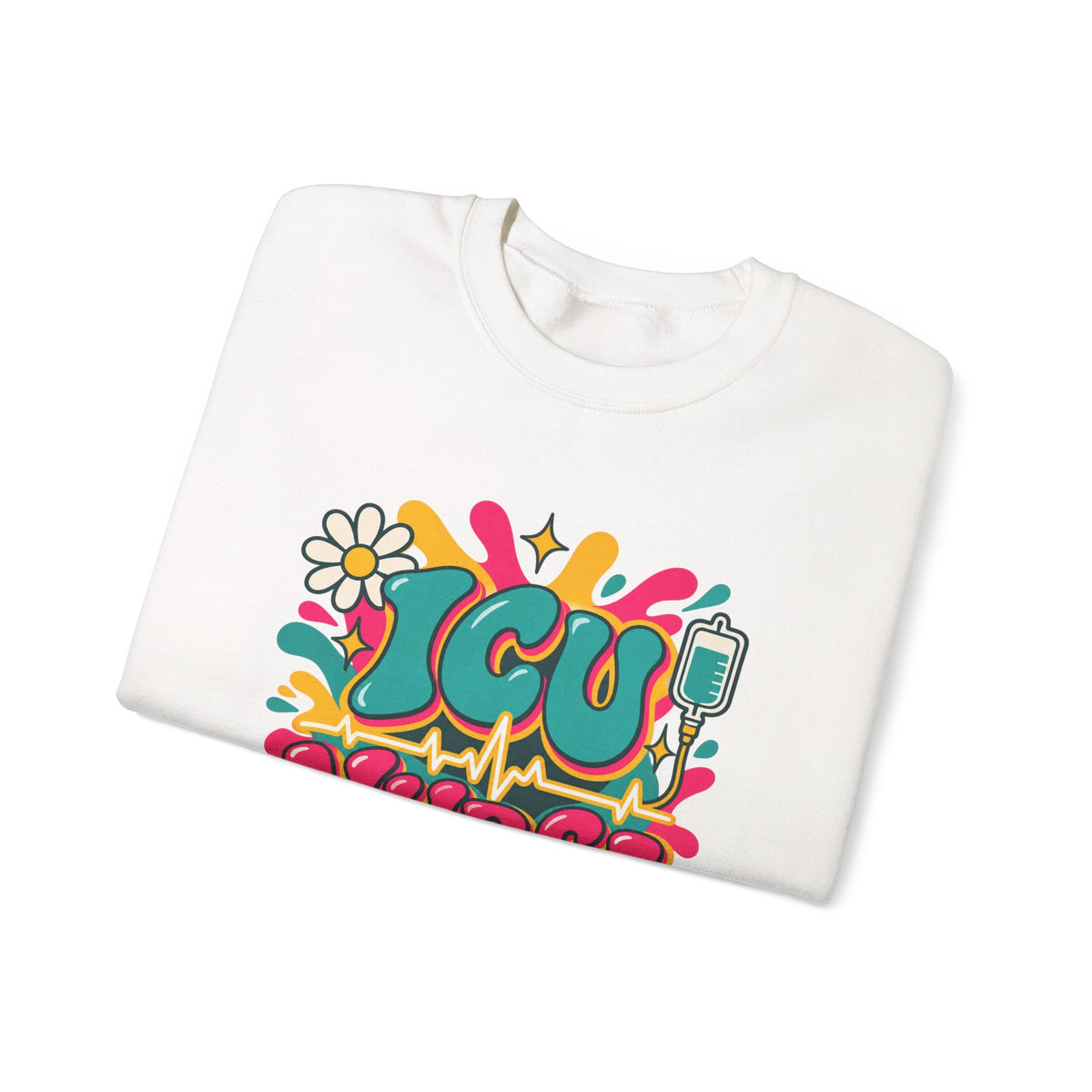 ICU Nurse Critical Care Crewneck Sweatshirt