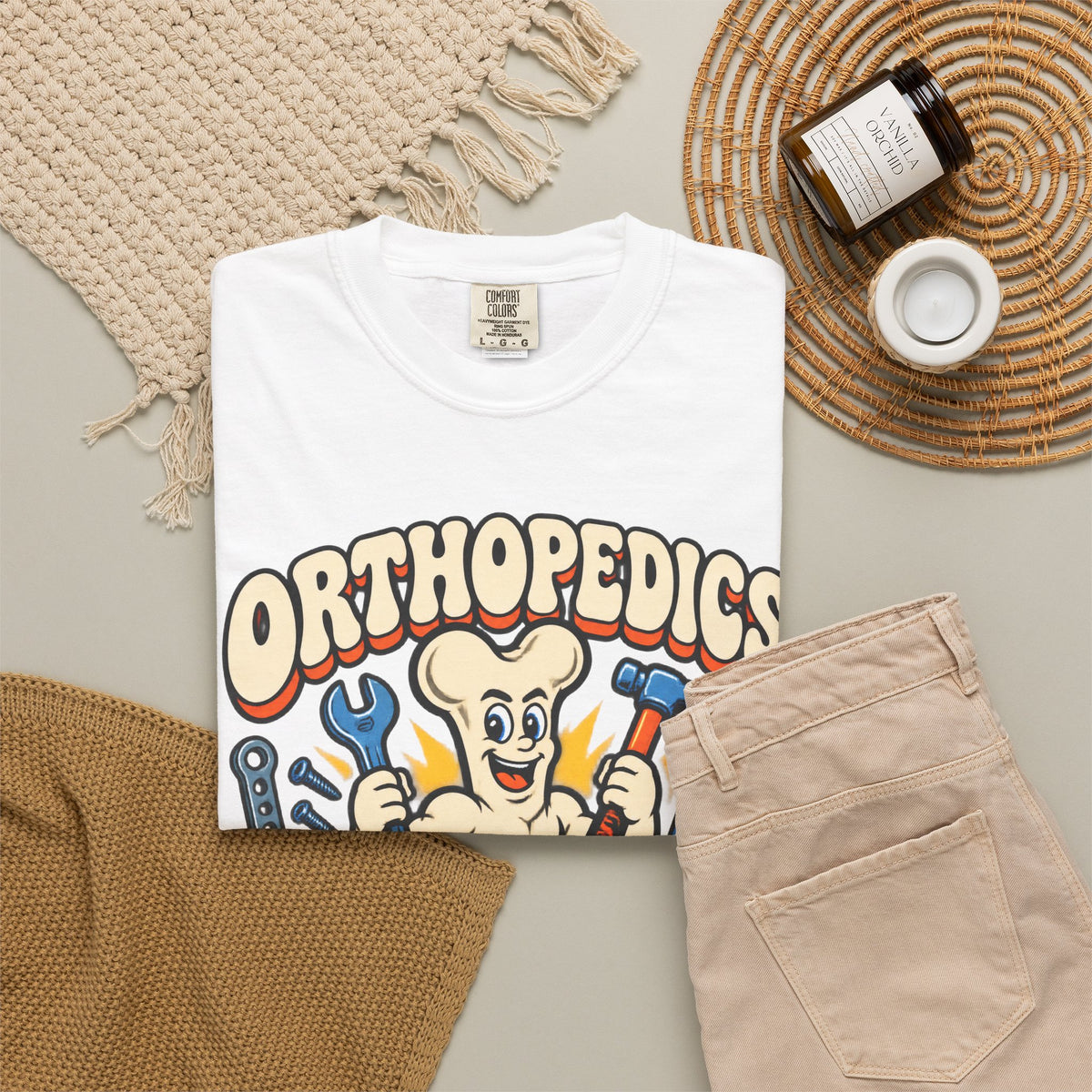 Orthopedics Bone Mechanic Funny Orthopedic Surgeon Comfort Colors T-Shirt