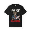 I Read Strips for Fun Skeleton Tele Nurse Comfort Colors T-Shirt