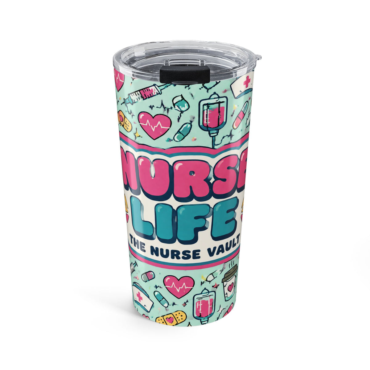 Nurse Life 20oz Skinny Tumbler with Lid