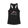 Nurse Cherry Blossom Stethoscope Floral Women's Racerback Tank Top