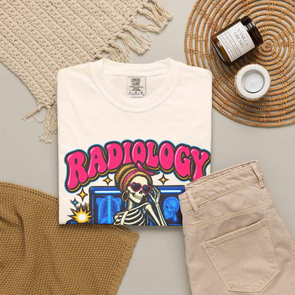 Radiology Where Everyone Is Beautiful on the Inside Skeleton Comfort Colors T-Shirt