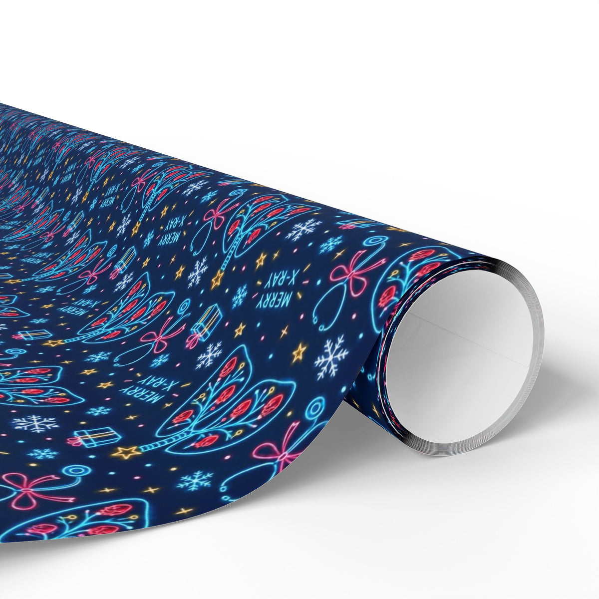Merry X-Ray Lungs Christmas Tree Nurse Wrapping Paper