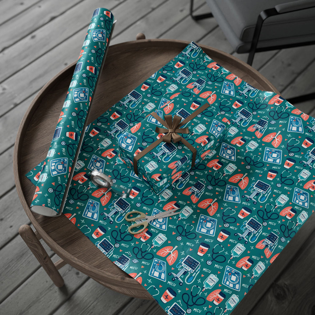 Medical ICU Nurse Wrapping Paper Year Round
