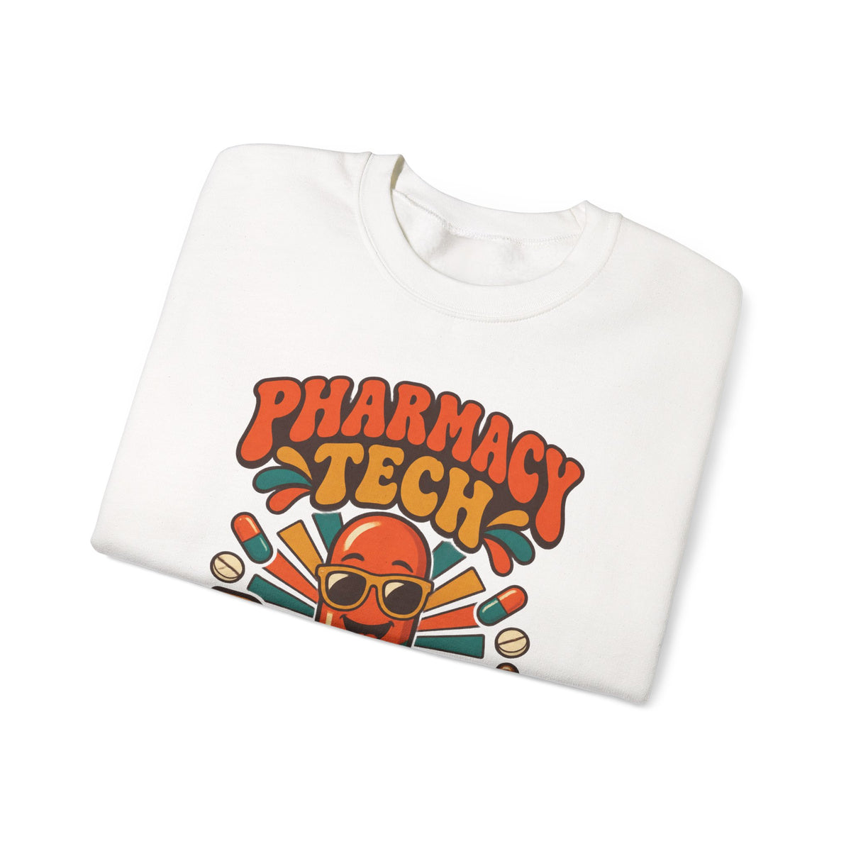 Pharmacy Tech Keeping You Well One Script at a Time Retro Crewneck Sweatshirt