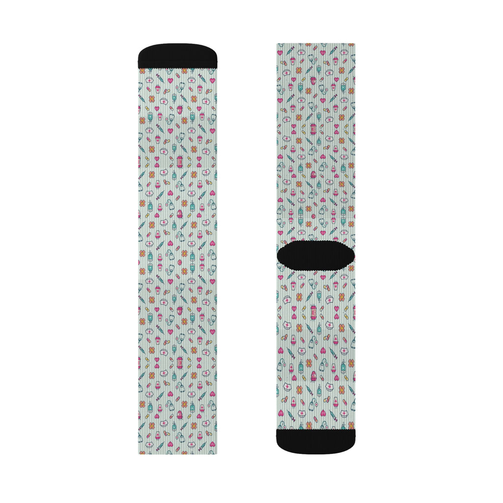 Nurse Life Doodle Nurse Socks