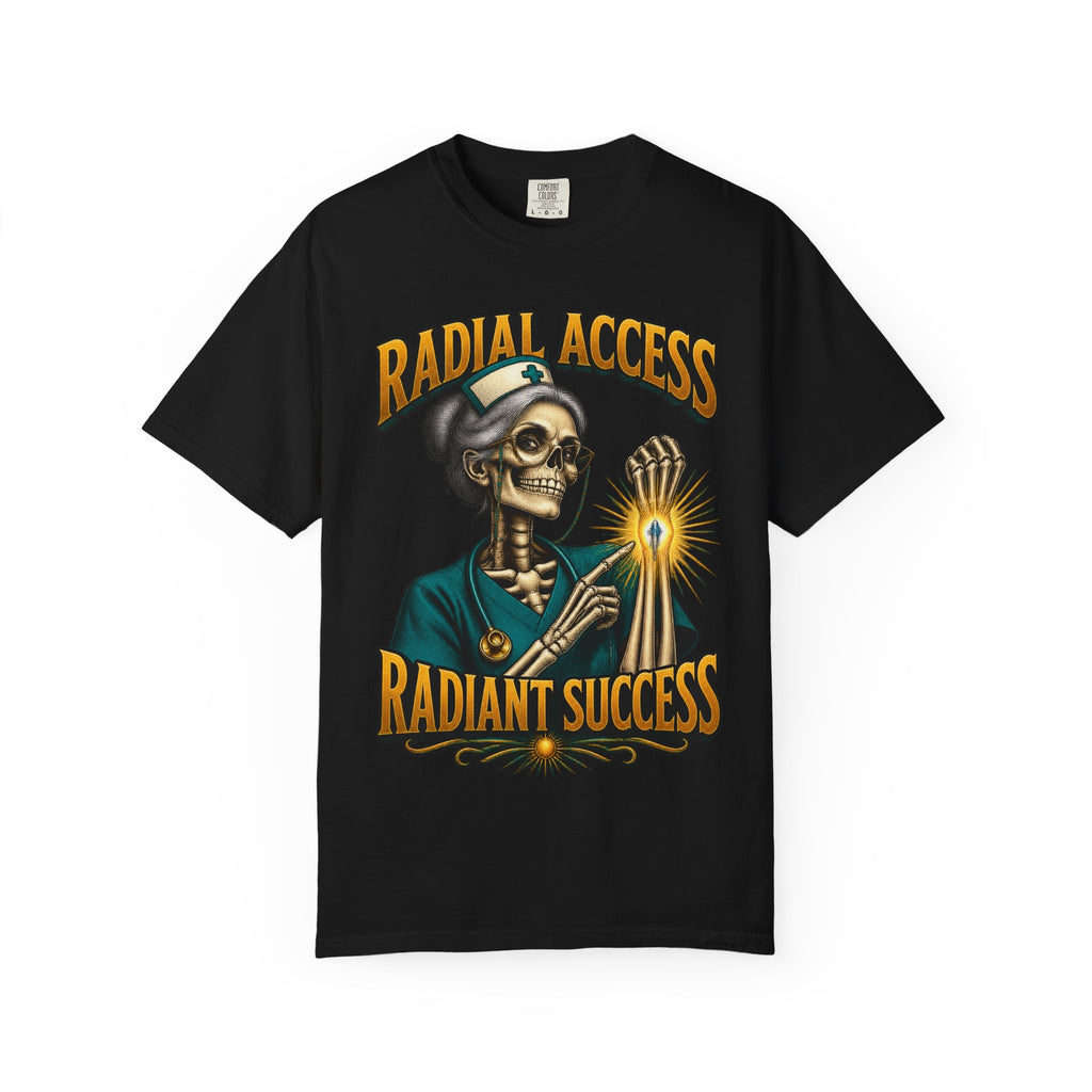 Radial Access Radiant Success Skeleton Cardiac Nurse Comfort Colors T-Shirt