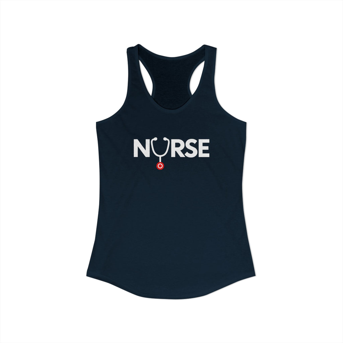 Nurse Stethoscope U Women's Racerback Tank Top
