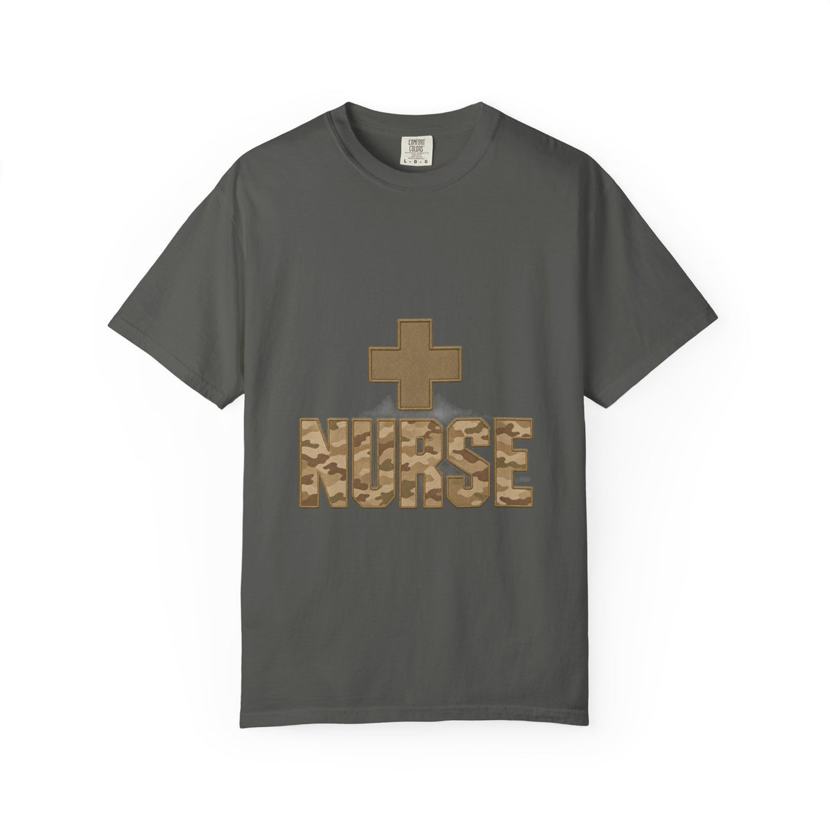 Nurse Desert Tan Camo Comfort Colors T-Shirt