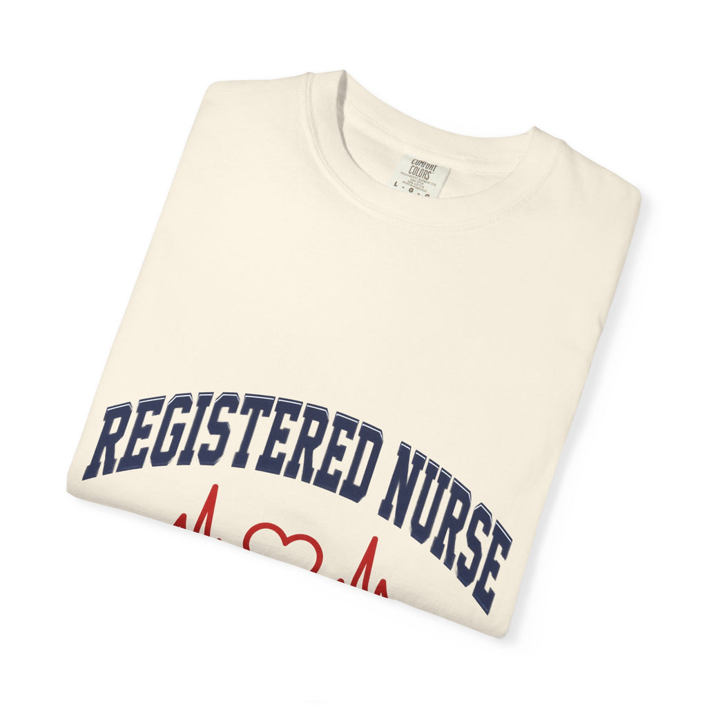 Registered Nurse Est. 2026 Varsity Heartbeat Comfort Colors T-Shirt