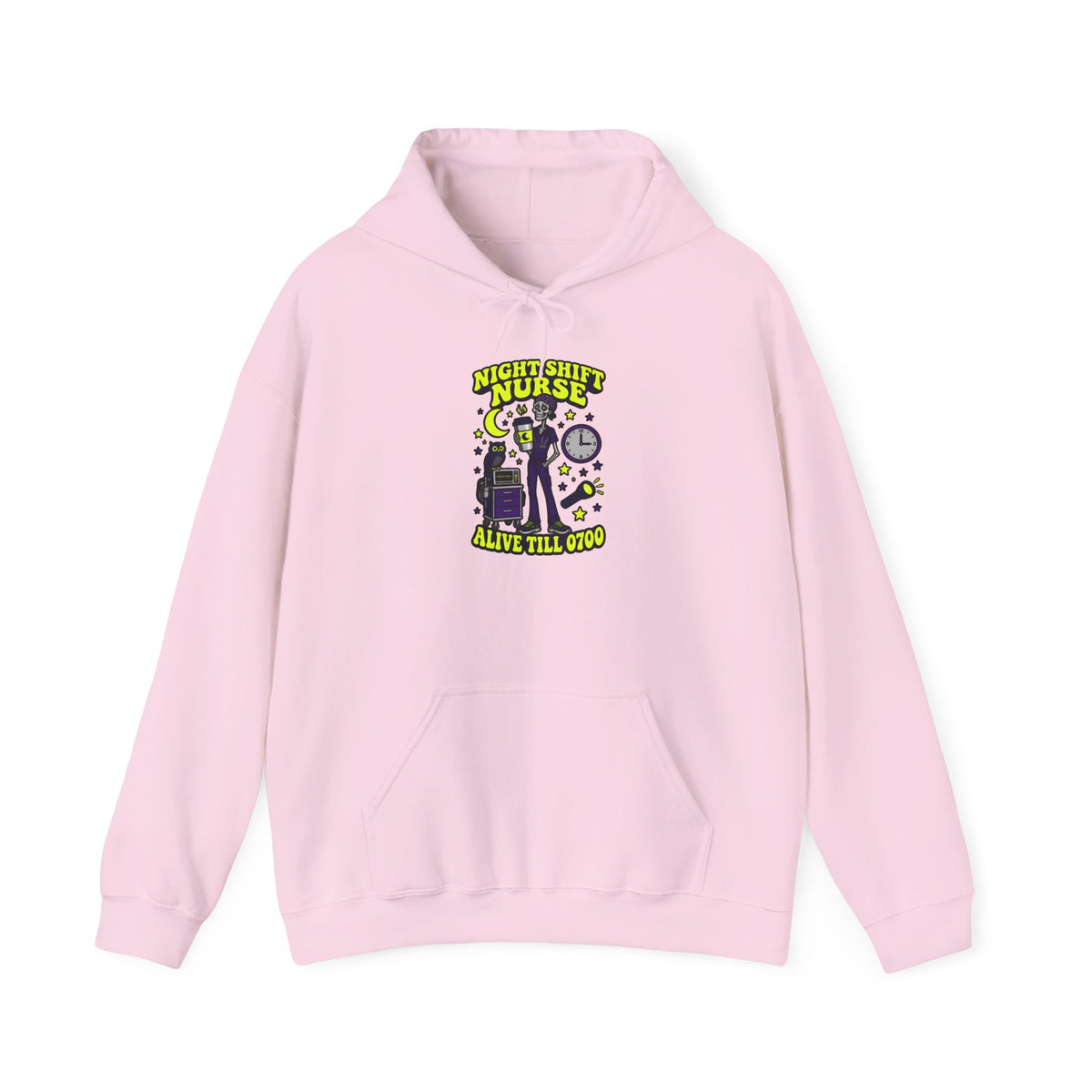 Night Shift Nurse Alive Till 0700 Skinny Skeleton Hoodie
