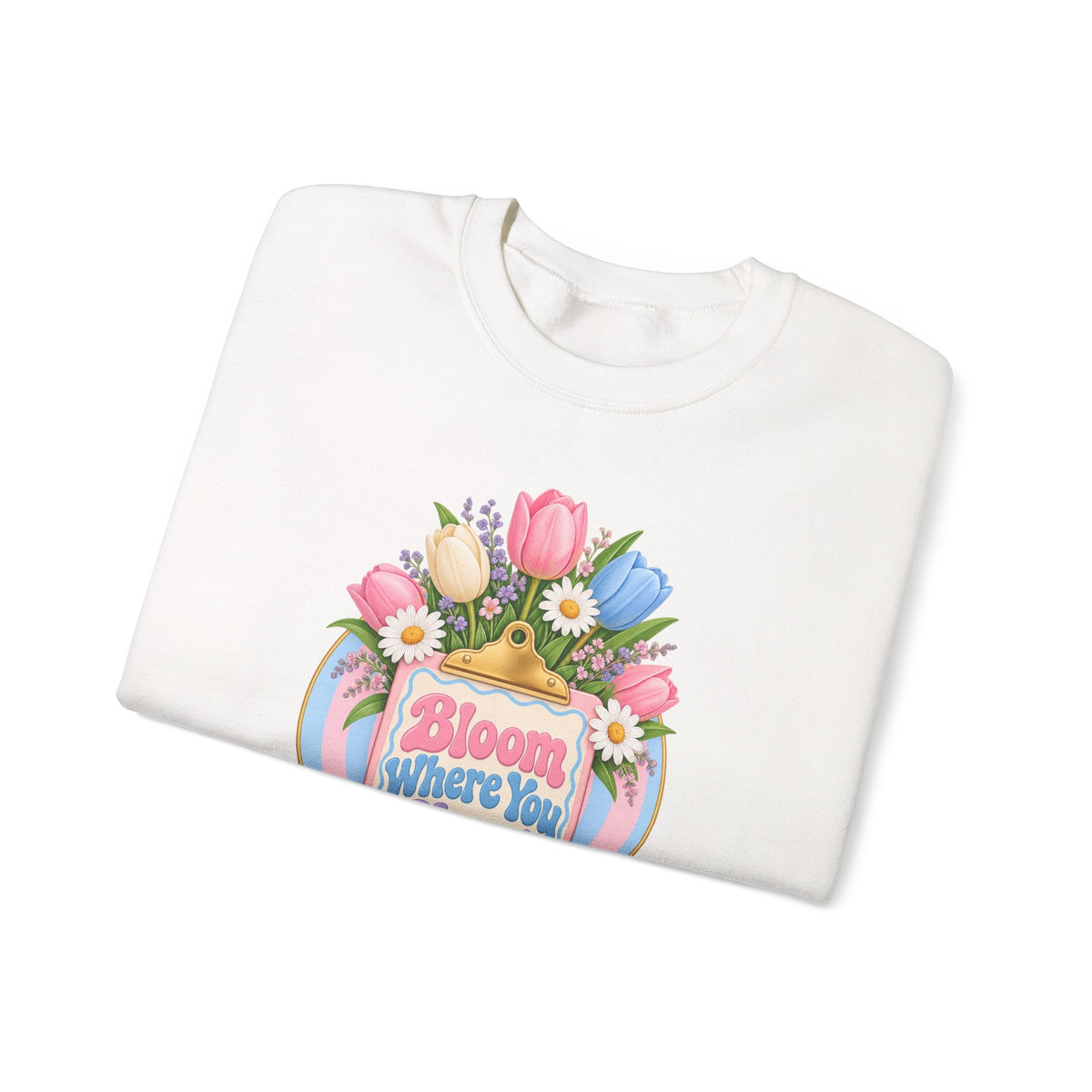 Bloom Where You Chart Nurse Crewneck Sweatshirt