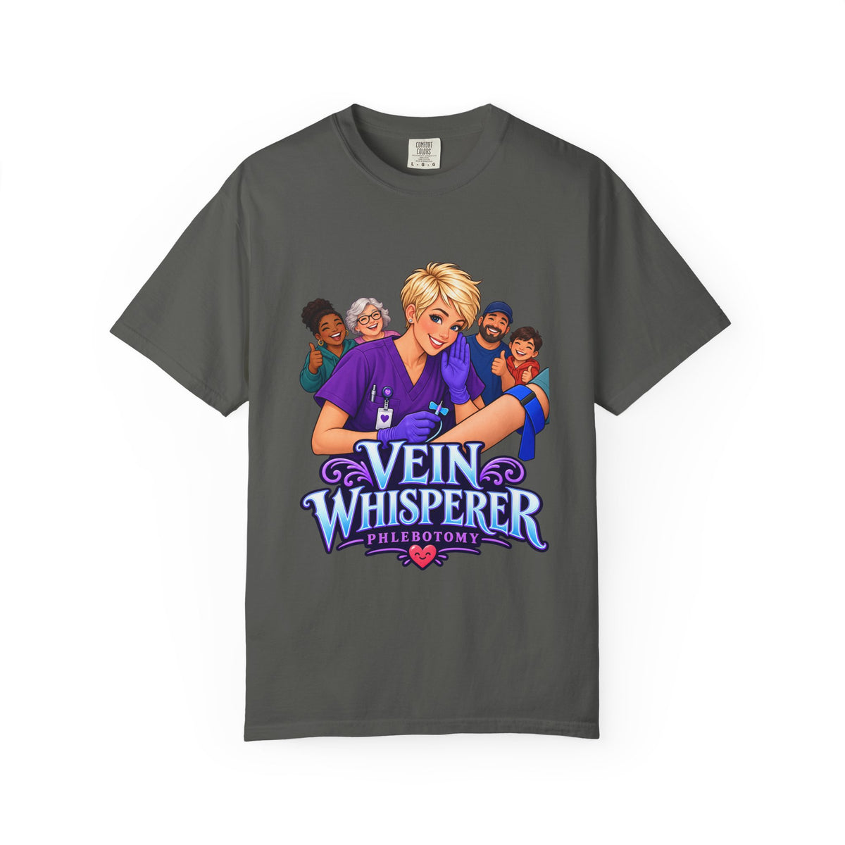Vein Whisperer Phlebotomist Comfort Colors T-Shirt
