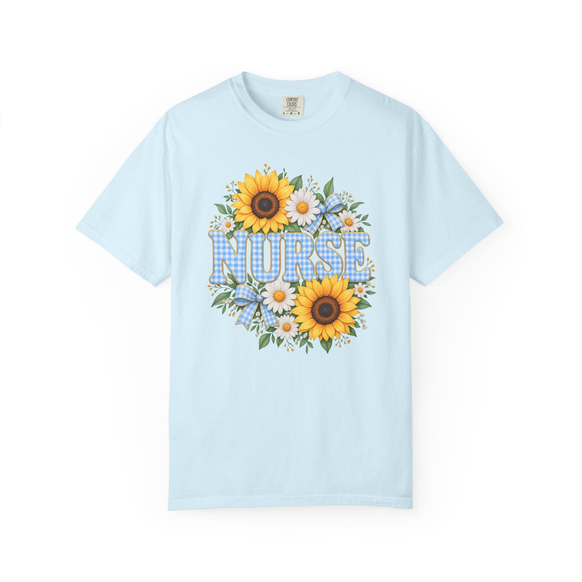 Sunflower Gingham NURSE Tee