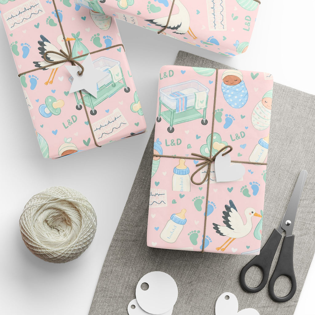 Labor and Delivery Nurse Wrapping Paper Year Round