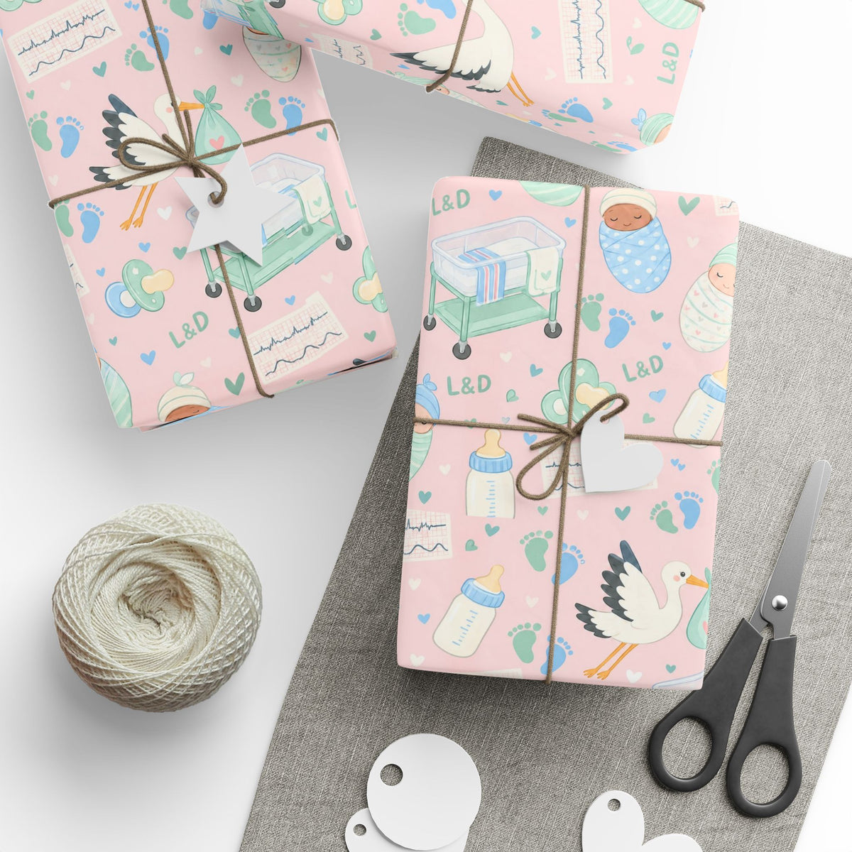 Labor and Delivery Nurse Wrapping Paper Year Round
