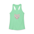 Pastel Stripe NURSE Women's Racerback Tank Top
