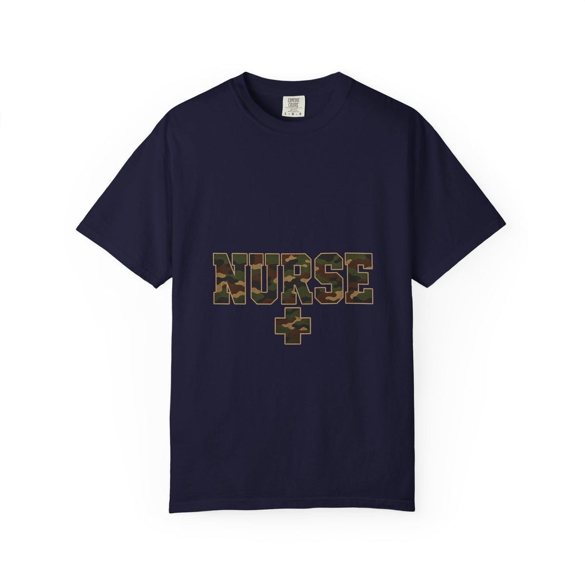 Nurse Woodland Camo Comfort Colors T-Shirt