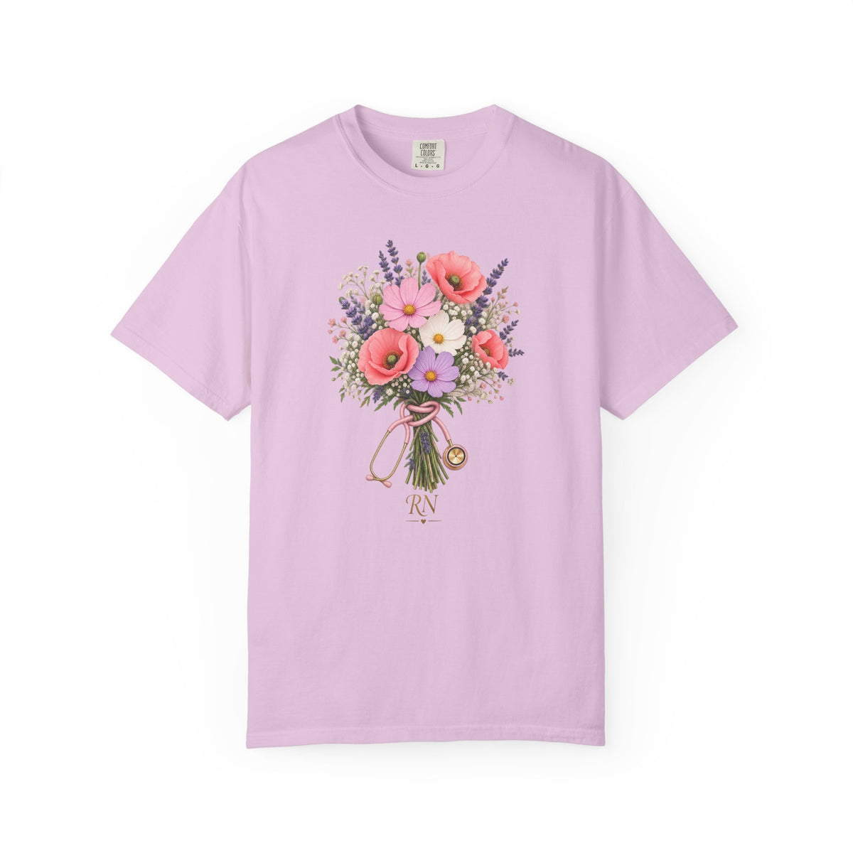 Wildflower Stethoscope RN Tee
