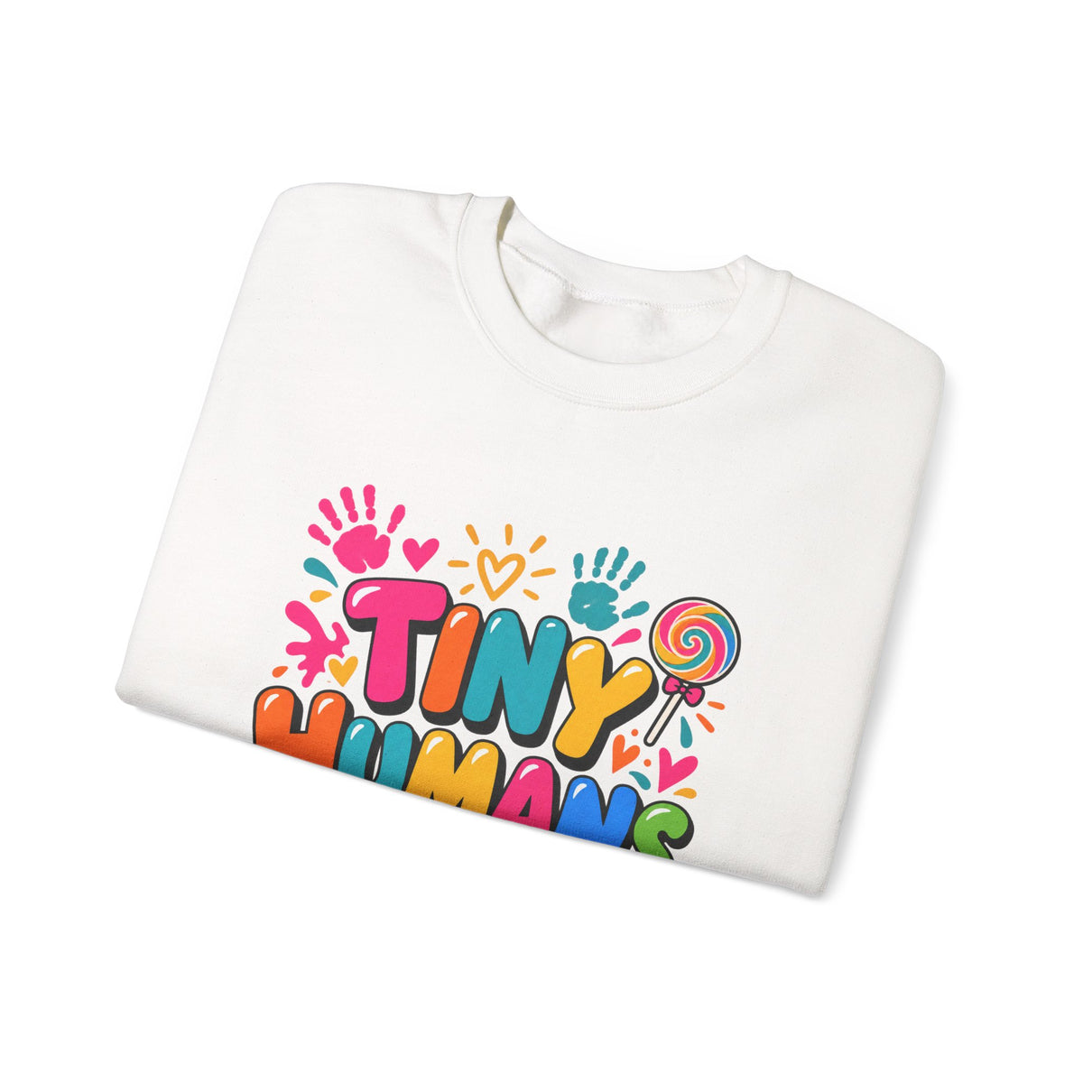 Tiny Humans Big Hearts Pediatric Nurse Crewneck Sweatshirt