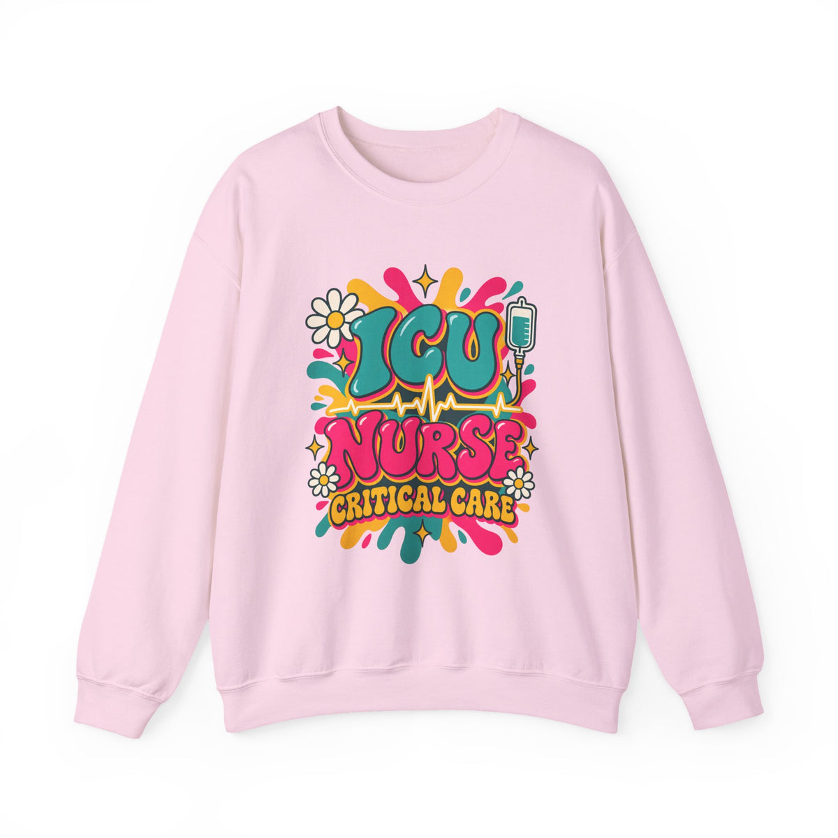 ICU Nurse Critical Care Crewneck Sweatshirt