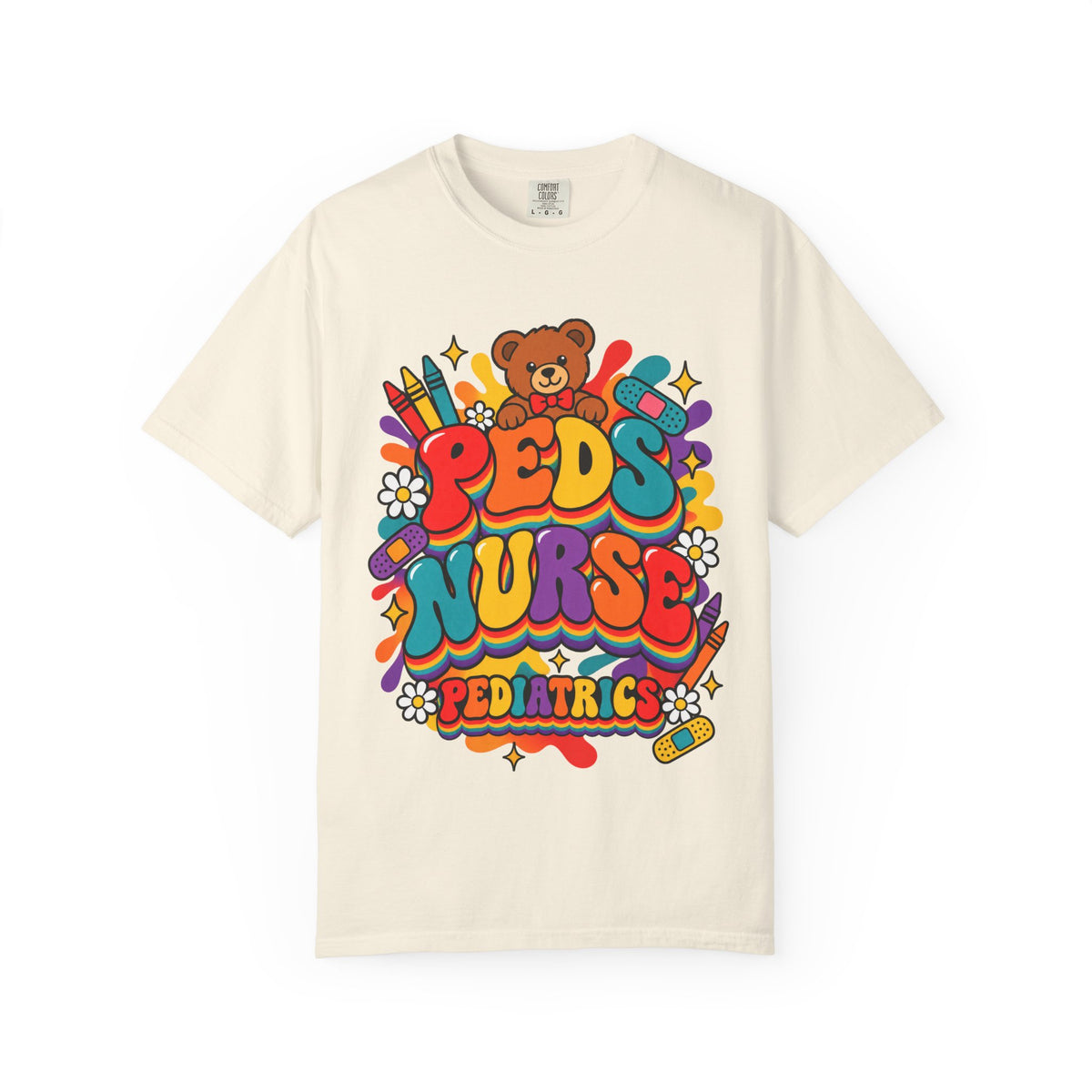Peds Nurse Pediatrics Comfort Colors T-Shirt