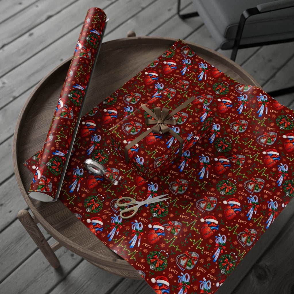 Cardiac ICU Nurse Christmas Wrapping Paper
